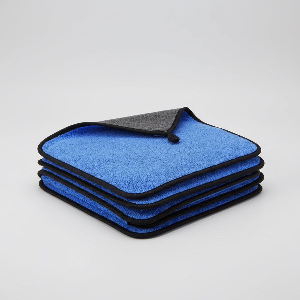 Kit Paño Toalla Microfibra Alta Absorción Secado Rapido X3 Azul