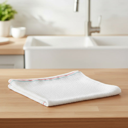 Pack Trapo De Piso Paño Alta Calidad Súper Absorbente X5 Blanco