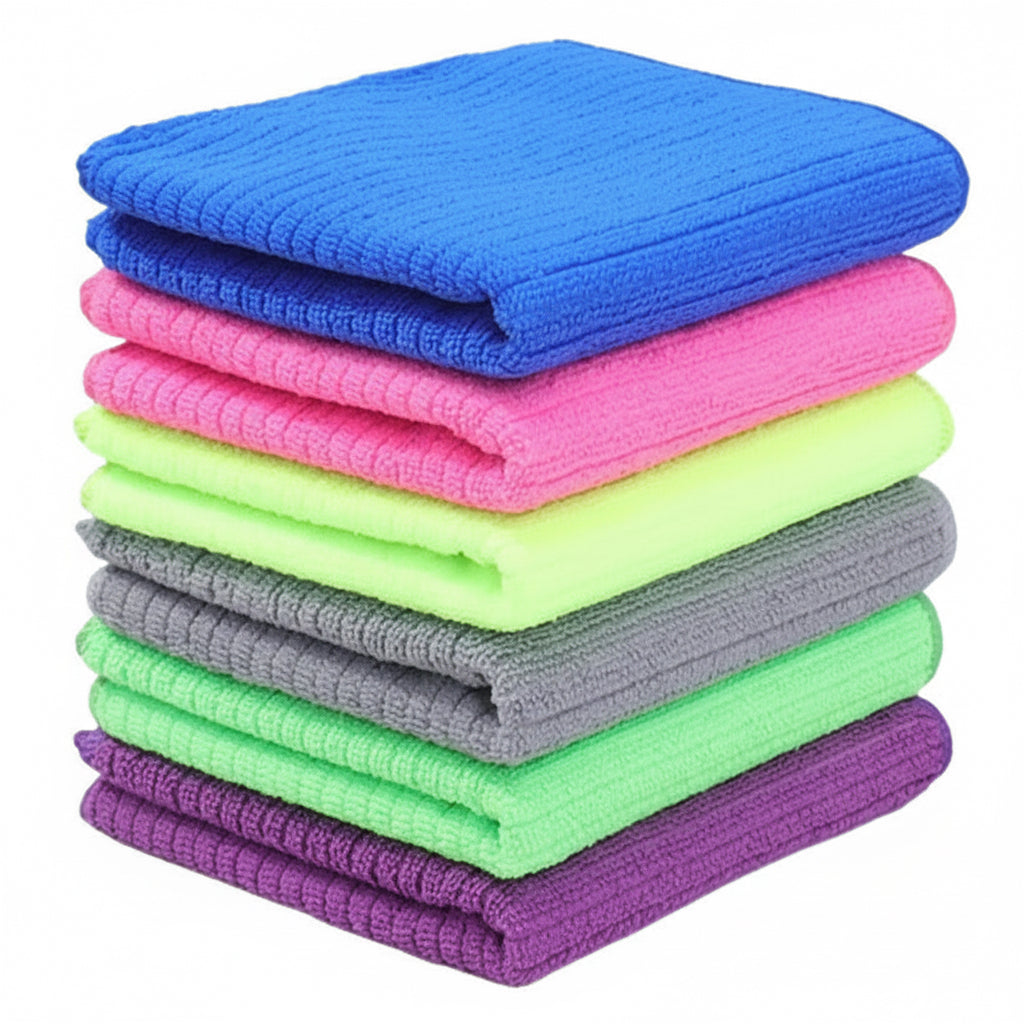 Set X 6 De Microfibra Franela Paño Secado Hogar Cocina Auto