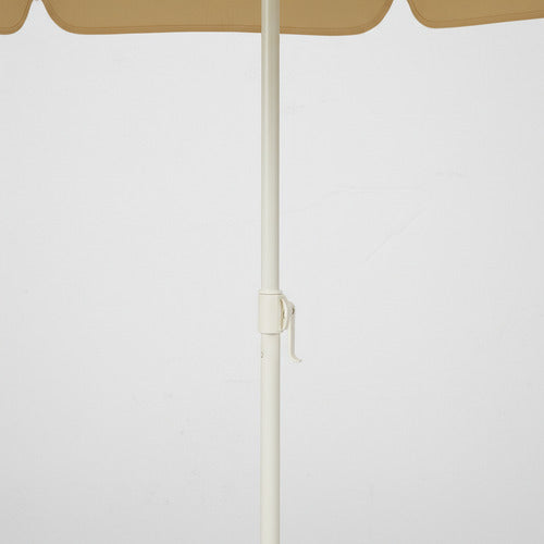 Sombrilla Playa Jardín Premium Con Filtro Uv Exterior Beige Lisa