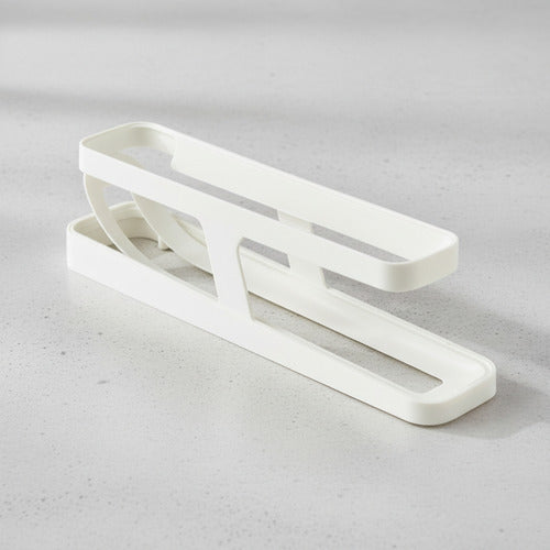 Huevera Organizador Dispensador De Huevos Para 14 Unidades Blanco