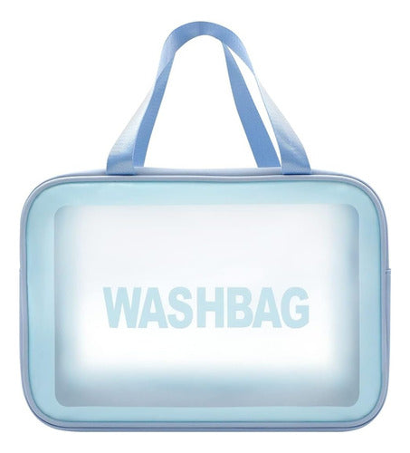 Neceser De Viaje Organizador Transparente Agua Lisa