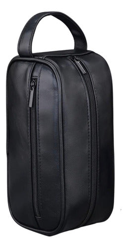 Neceser Bolso De Mano Símil Cuero Impermeable Alta Calidad