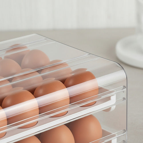 Huevera Organizadora 32 Unidades Apilables Blanco
