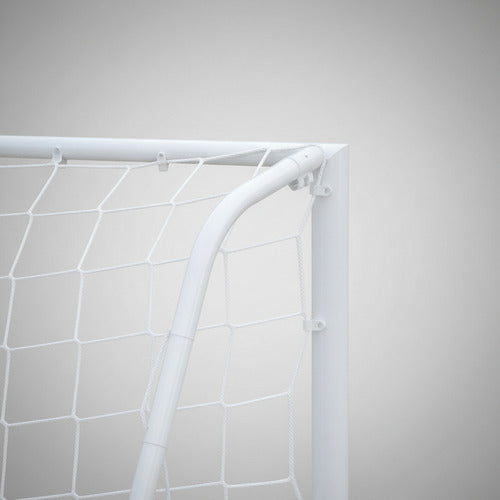 Arco De Futbol Con Red Premium Calidad Blanco