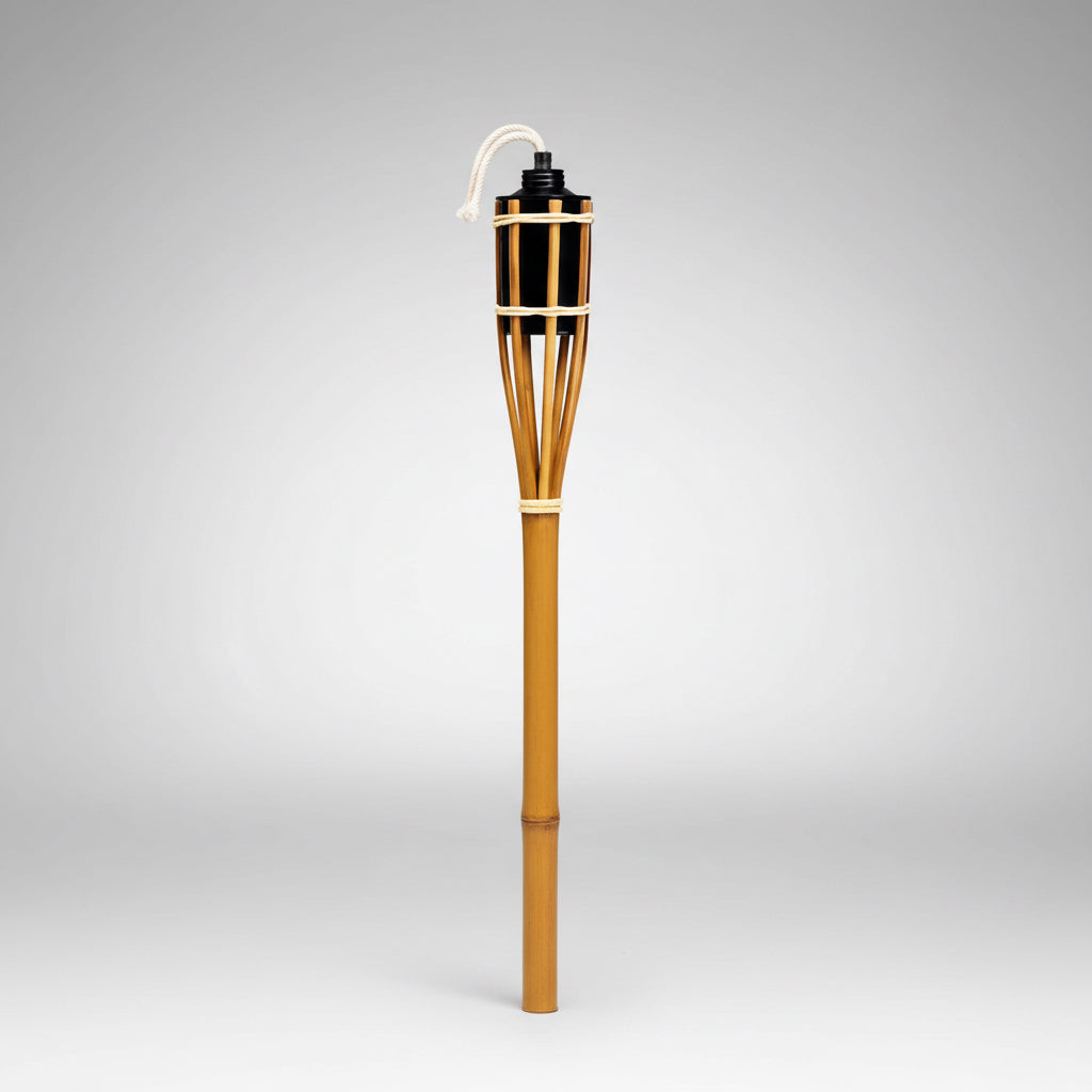 Antorcha De Bambú Anti Insectos Repele Insectos Pack X3 Marrón Claro