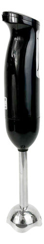 Mixer Procesadora Acero Inoxidable Eléctrica De Mano Negro