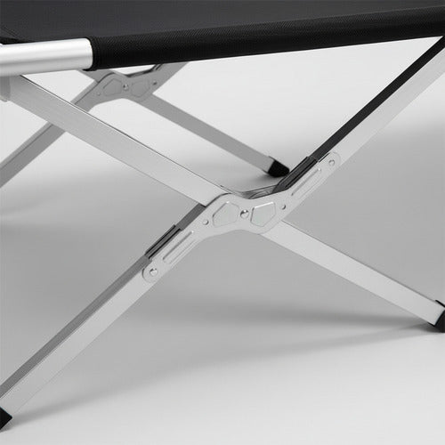 Catre De Aluminio Plegable Calidad Superior Camping Negro