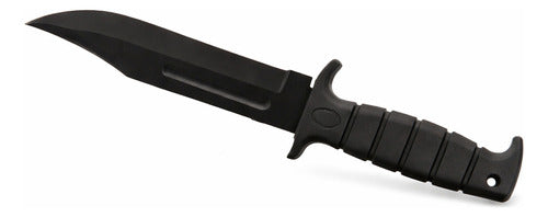 Cuchillo Camping Caza 30 Cm Con Estuche Premium Negro