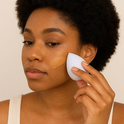 Kit Esponja De Maquillaje Blender Profesional Sin Marcas X2 Rosa Mini