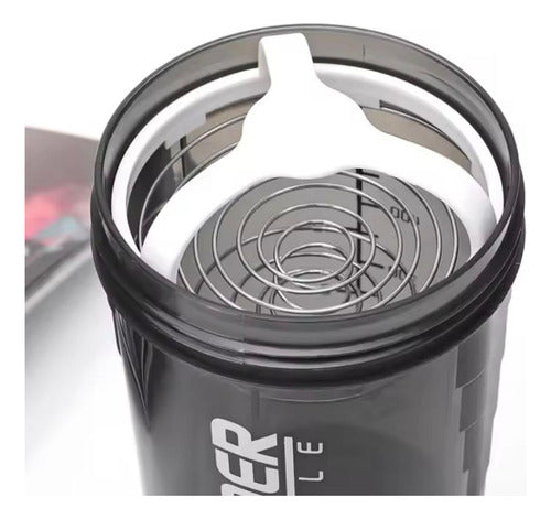 Botella De Agua Pro Gimnasio Con Mezcladora Para Proteína