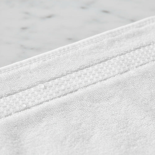 Juego Toallas Baño 100% Algodón Pack X3 Suaves Blanco