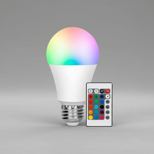 Lampara Bombilla 7w Colores Rgb Rgb