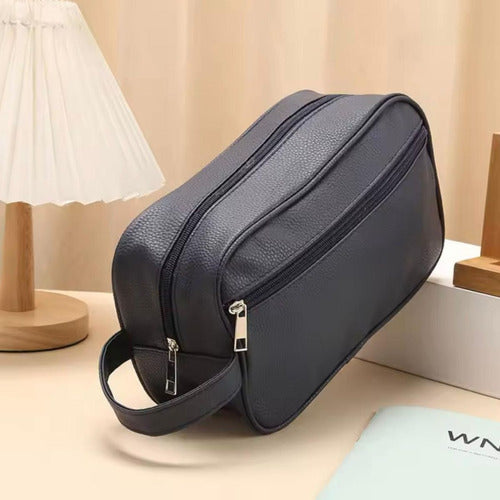 Neceser Bolso De Mano Símil Cuero Impermeable Alta Calidad