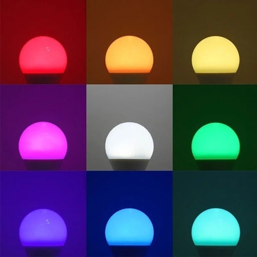 Lampara Bombilla 7w Colores Rgb Rgb