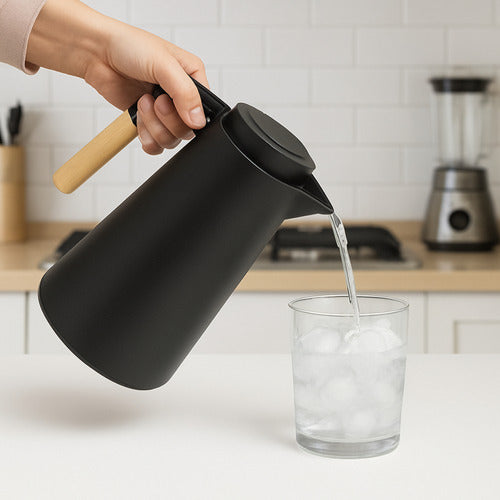 Jarra Térmica Frío Calor 1l Té Café Mantiene Temperatura Blanco