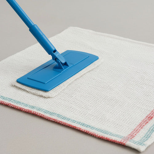 Pack Trapo De Piso Paño Alta Calidad Súper Absorbente X5 Blanco