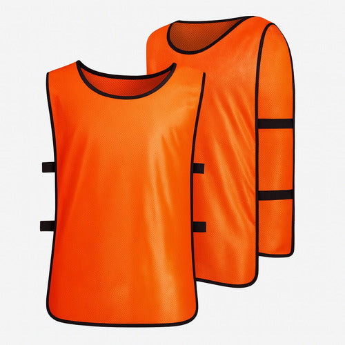 Chaleco Deportivo Entrenamiento Poliester Varios Colores Naranja Xl