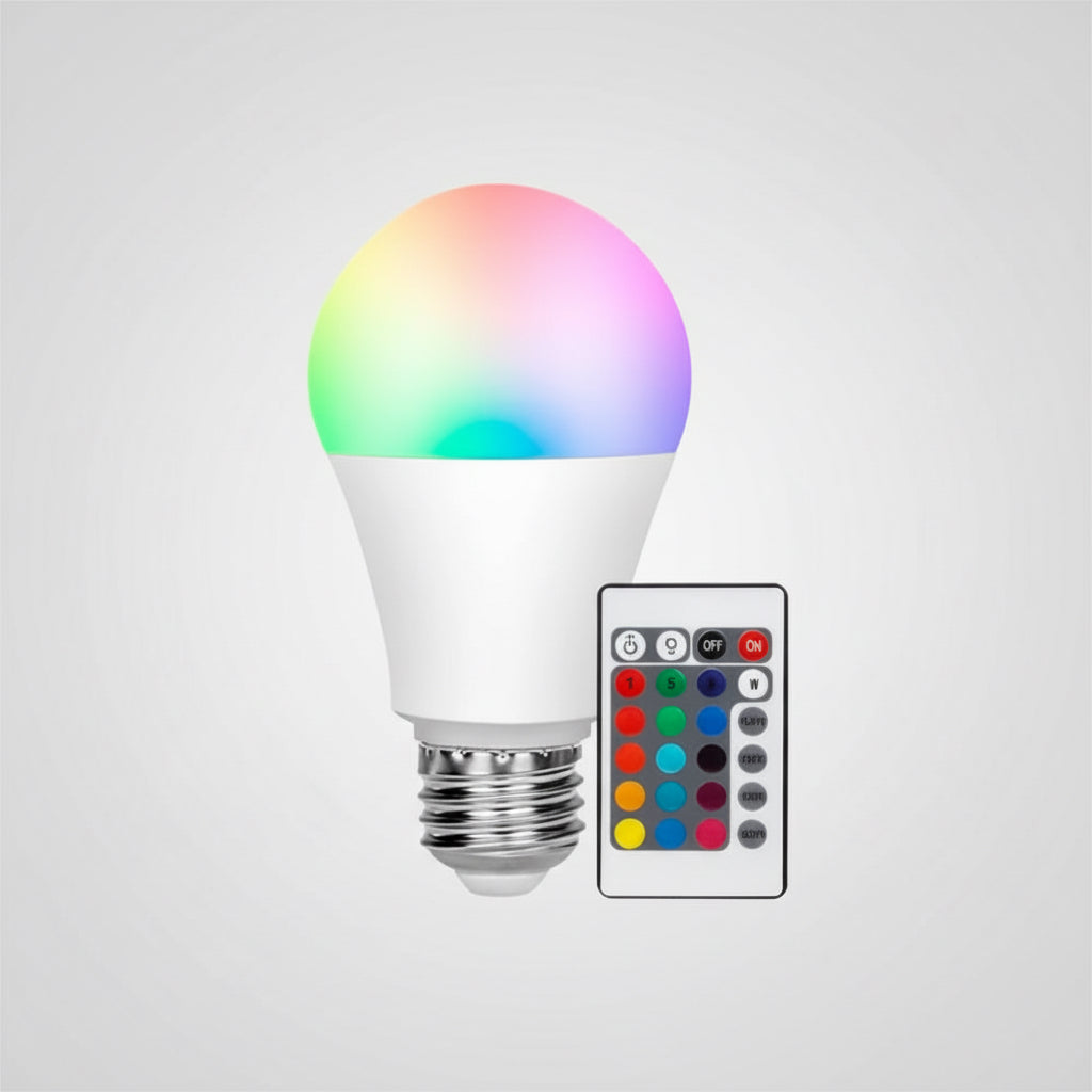 Lampara Bombilla 7w Colores Rgb Rgb