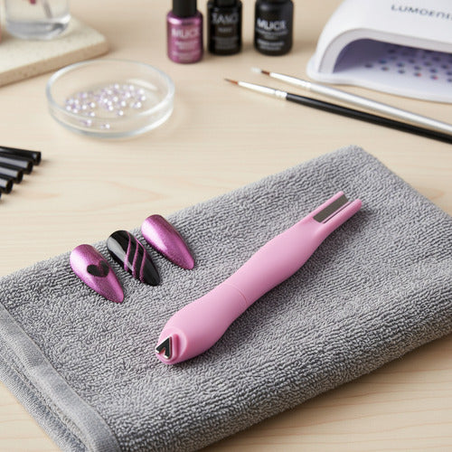 Imán Uñas 3 En 1 Efecto Ojo De Gato Nail Art Profesional