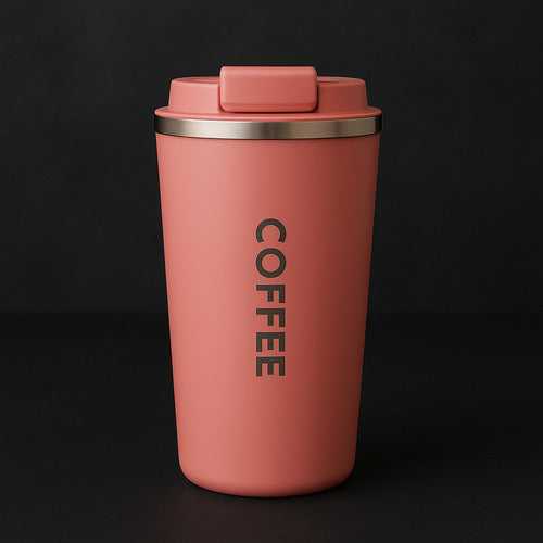 Vaso Térmico Para Café 510ml Portátil - Antiderrames Premium