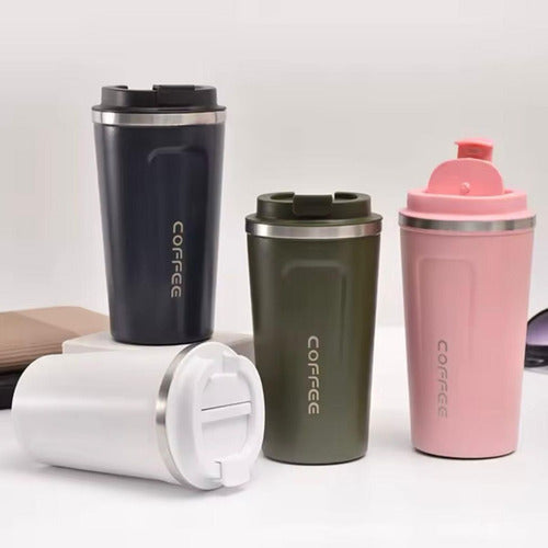 Vaso Térmico Para Café 510ml Portátil - Antiderrames Premium