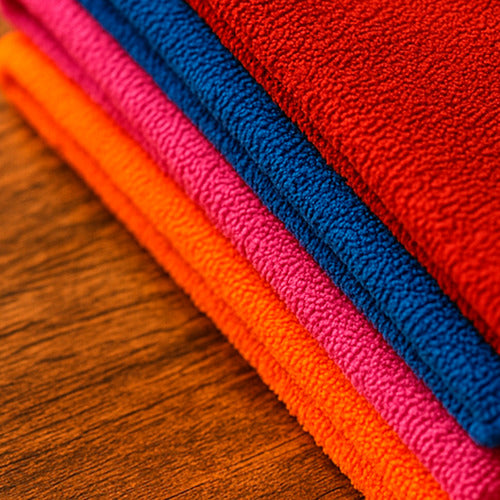 Paño De Microfibra Grande Muy Absorbente X12 40x40cm Blanco