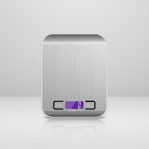 Balanza Cocina Digital Precisión Repostería 1g A 10kg Plateado 10 Kg