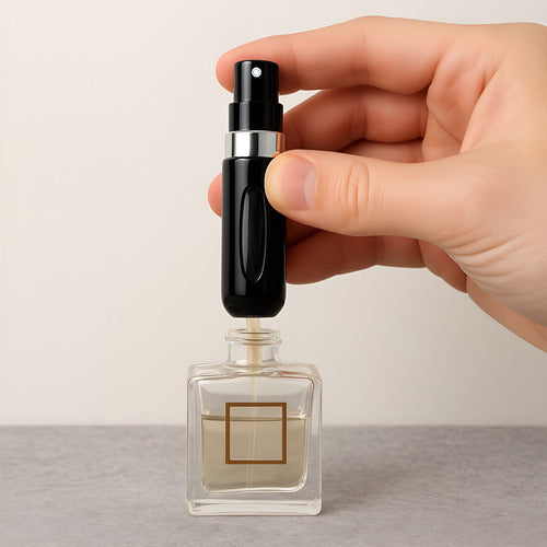 Atomizador De Perfume Recargable Mini Botella 5ml Portátil Negro