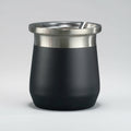 Mate De Acero Inoxidable 200 Ml Negro Lisa