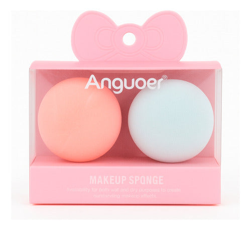 Kit Esponja De Maquillaje Blender Profesional Sin Marcas X2 Rosa Mini