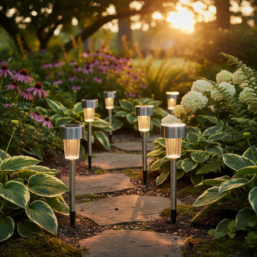 Luz Exterior Estaca De Luz Jardin Led Solar