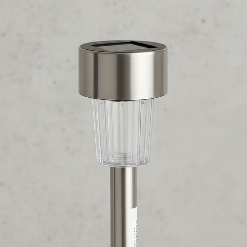 Luz Exterior Solar Estaca Luminaria De Jardín Pincho X4