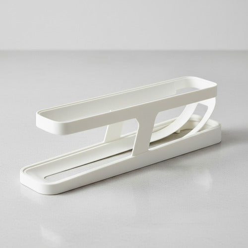 Huevera Organizador Dispensador De Huevos Para 14 Unidades Blanco