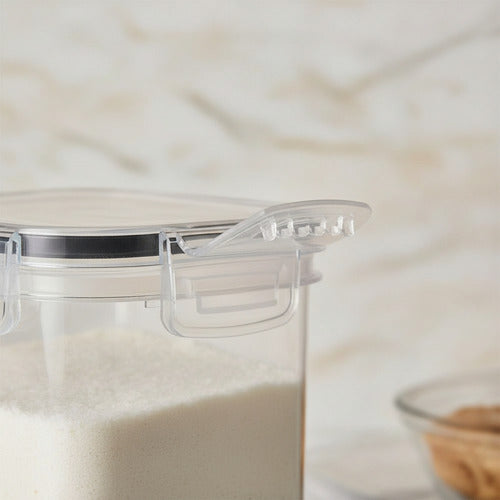 Set X7 Recipiente Tapers Herméticos Organizador Cocina Transparente