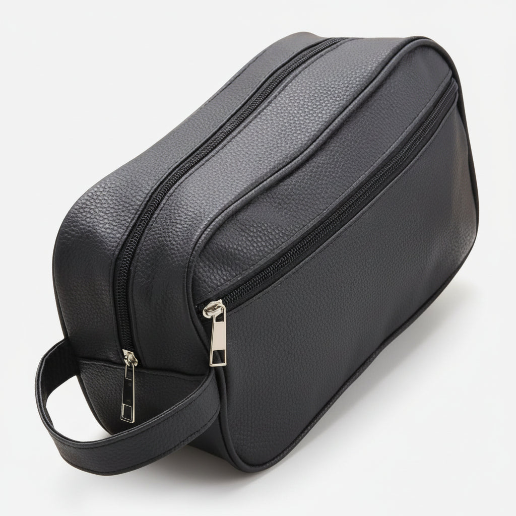 Neceser Bolso De Mano Símil Cuero Impermeable Alta Calidad