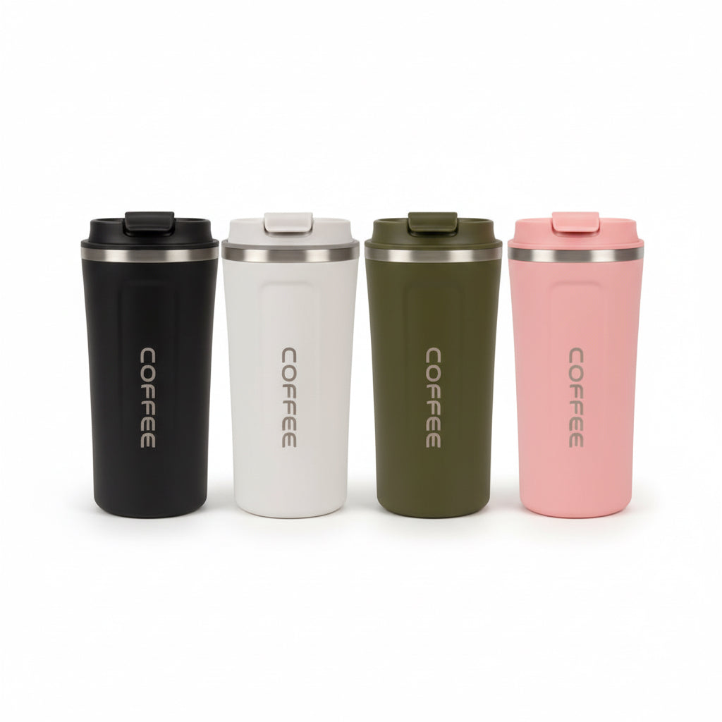 Vaso Térmico Para Café 510ml Portátil - Antiderrames Premium