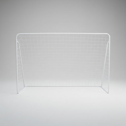 Arco De Futbol Con Red Premium Calidad Blanco