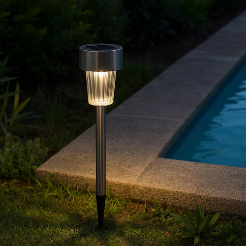 Luz Exterior Estaca De Luz Jardin Led Solar