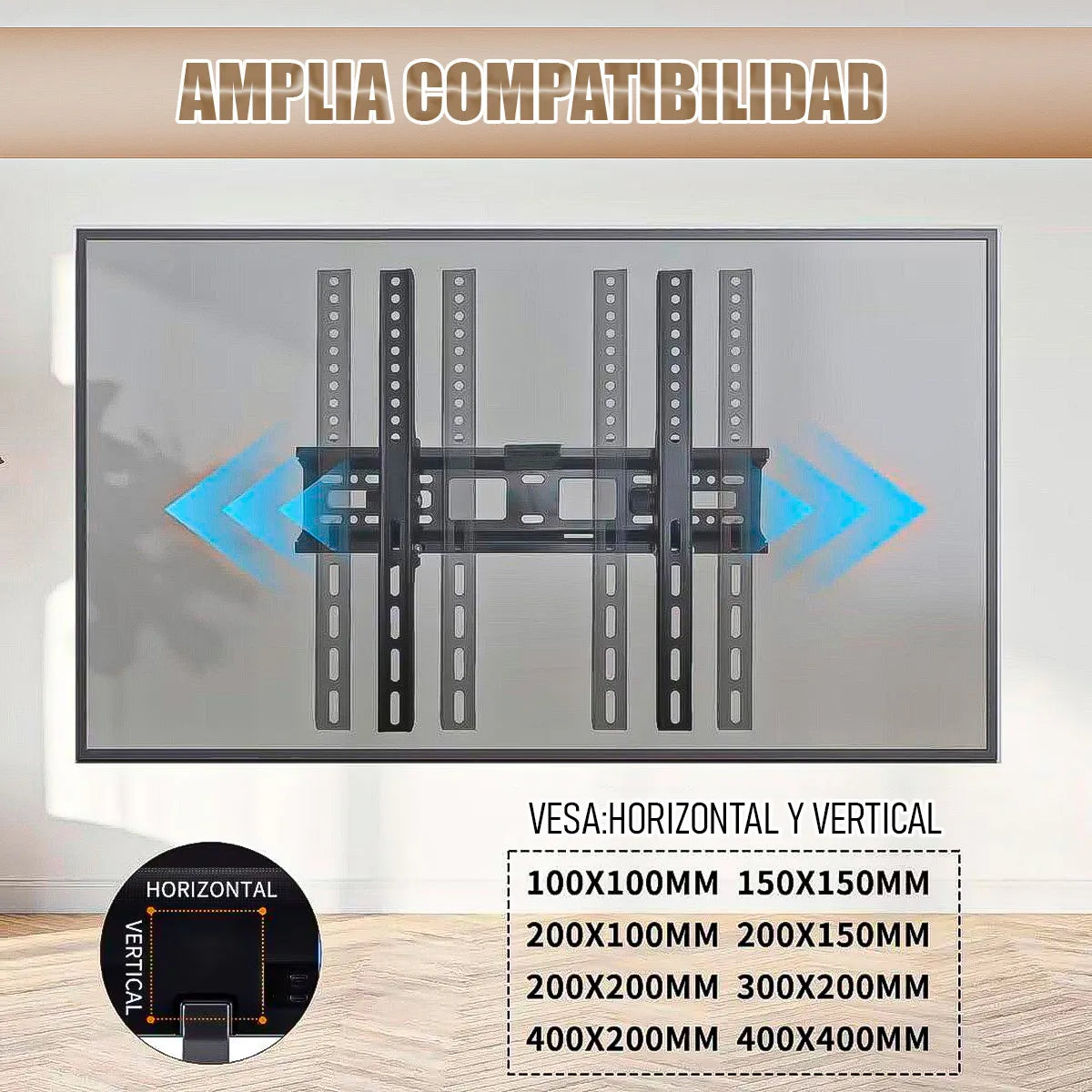 Soporte TV Pared Inclinable Arcashopping Para Televisores 32-55 Pul