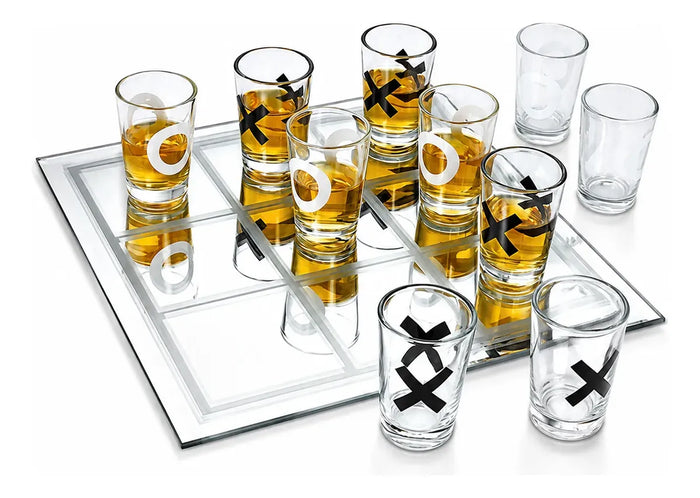 Juego De Beber Ta Te Ti Shots 9 Vasos Tablero Fiesta Previa