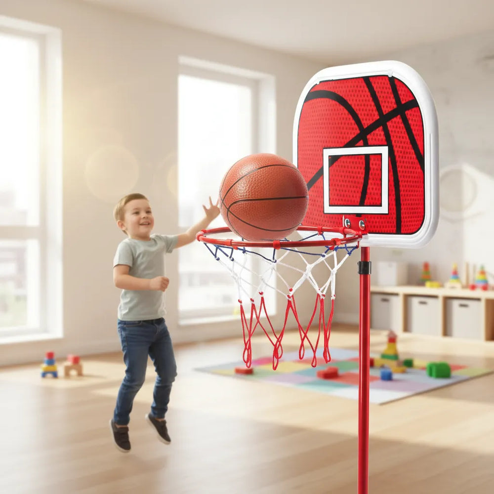 Aro De Basketball Regulable Para Niños Soporte Resistente