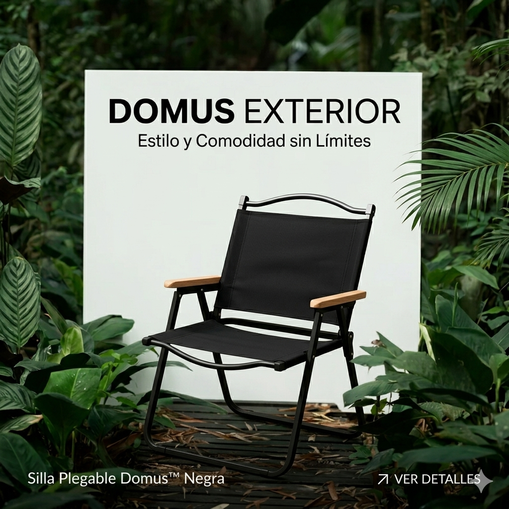 Silla Plegable Domus™ Negra